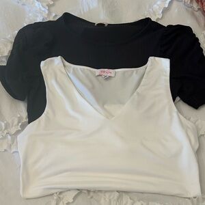 Body Suits 1-White and 1-Black Women's Tops